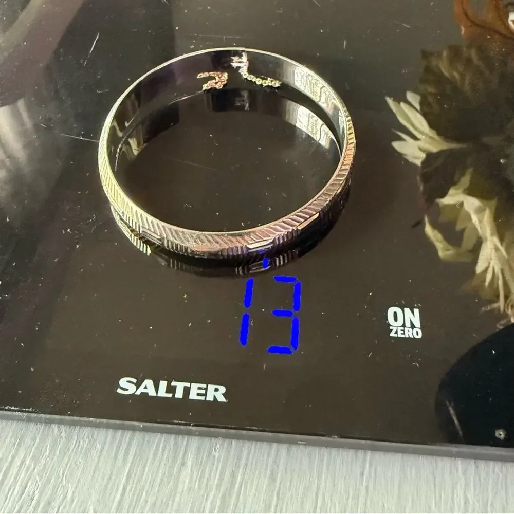 925 Sterling Silver Bangle Bracelet VINTAGE